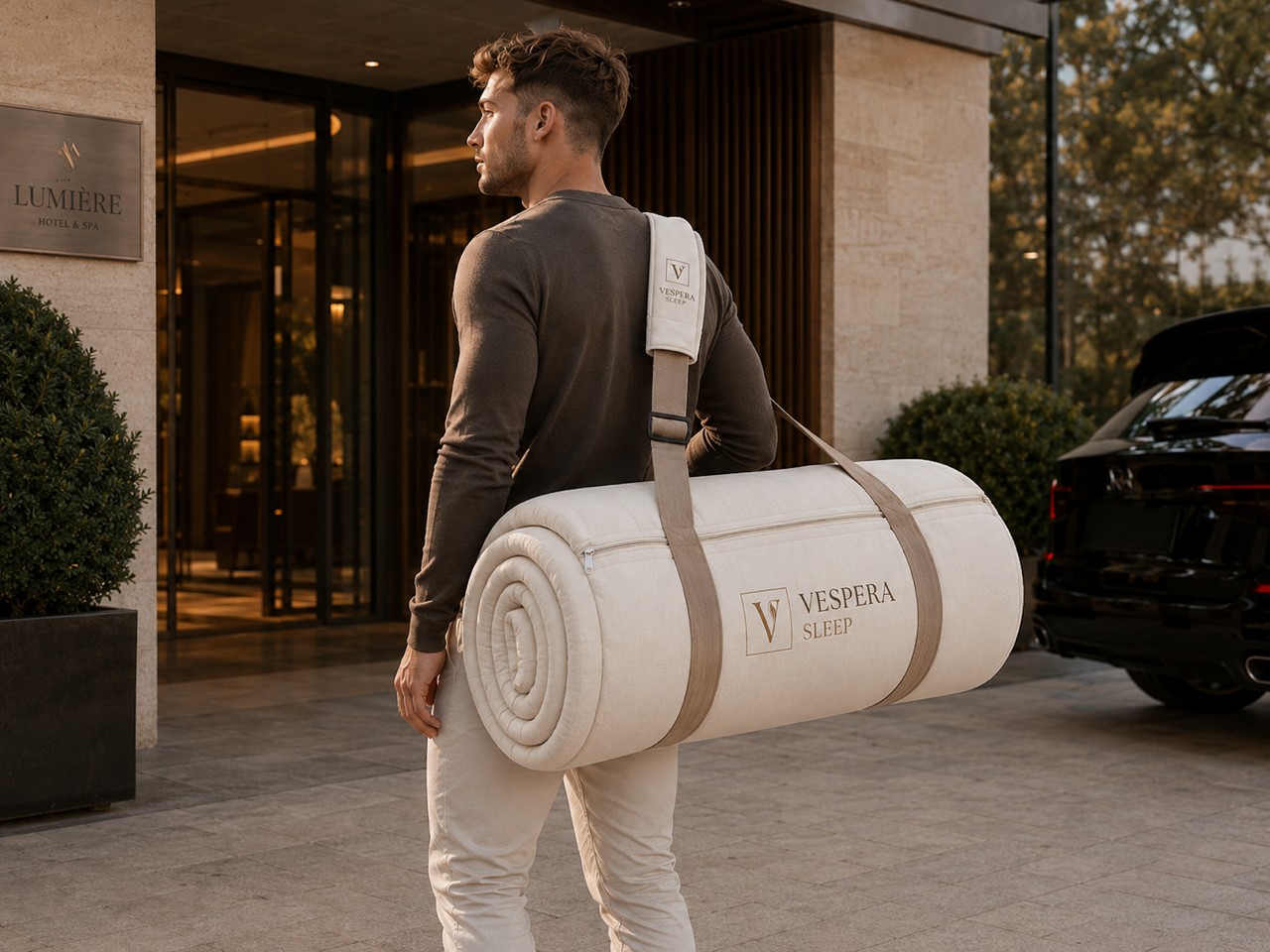 Vespera Traveller Set - 5cm topper + Pillow